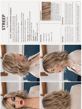 Streep by Belle Tress in Sparkling Champagne-r Part of the ICONS Collection